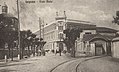 Stazione della tranvia Milano-Gallarate a Legnano lungo l'allora via Melzi (ora via Matteotti) in una foto del 1919