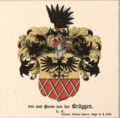 Dvaro savininkų iki 1785 m. von der Brüggen herbas