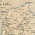 Ventspils apriņķa karte ar latviskajiem vietvārdiem un (1859)