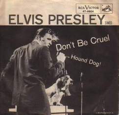 Обложка сингла Элвиса Пресли «Hound Dog» (1956)