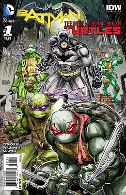 Обложка Batman/Teenage Mutant Ninja Turtles #1