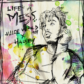 Обложка сингла Juice WRLD и Холзи «Life’s a Mess» (2020)