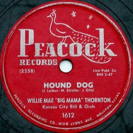 Обложка сингла Биг Мамы Торнтон «Hound Dog» ()