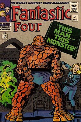 Обложка Fantastic Four #51 (июнь 1966), художник Джек Кирби