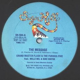 Обложка сингла Grandmaster Flash and the Furious Five ««The Message»» (1982)