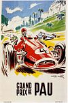 Plakat za dirko Grand Prix de Pau 1933