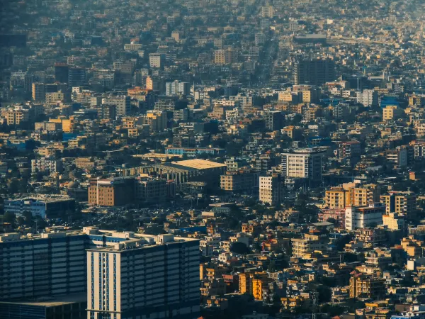 Aerial view of Kabul. Source: Photo by Mohammad Husaini on Unsplash