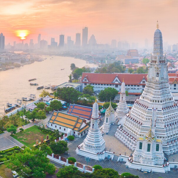 High angle view Bangkok Thailand