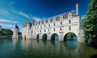 Panorama of Château de Chenonceau, Indre-et-Loire, France.