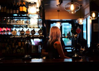 Pub in London's Mayfair district