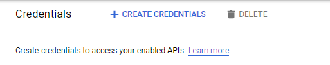 Create New Credential