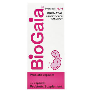 BioGaia, Protectis MUM, пренатальный пробиотик, 30 капсул