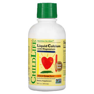 ChildLife Essentials, Essentials, Liquid Calcium with Magnesium, Natural Orange, 16 fl oz (473 ml)