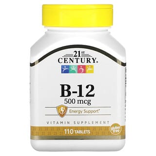 21st Century, B-12, 500mcg, 타블렛 110정