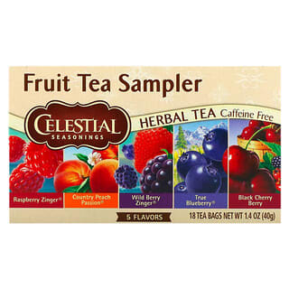 Celestial Seasonings, Verschiedene Früchtetees, koffeinfrei, 5 Geschmacksrichtungen, 18 Teebeutel, 40 g (1,4 oz.)