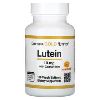 California Gold Nutrition, Lutein with Zeaxanthin, 10 mg, 120 Veggie Softgels