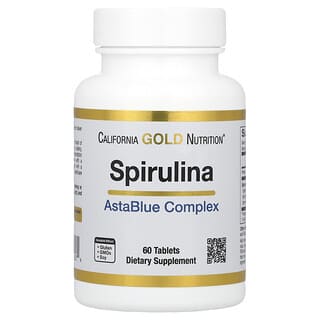 California Gold Nutrition, Espirulina con complejo AstaBlue, 60 comprimidos