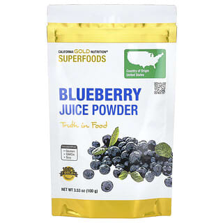 California Gold Nutrition, Superfoods, Blueberry Juice Powder, 3.53 oz (100 g)