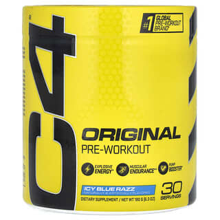 Cellucor‏, C4 Original Pre-Workout, טרום אימון, Icy Blue Razz‏, 180 גרם (6.3 אונקיות)