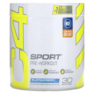 Cellucor‏, C4 Sport, טרום-אימון, פטל כחול, 213 גרם (7.5 אונקיות)