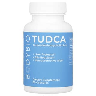 BodyBio, TUDCA, Suplemento de ácido tauroursodesoxicólico, 60 cápsulas