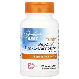 Doctor's Best, PepZin GI®, Zinc-L-Carnosine Complex, 120 Veggie Caps