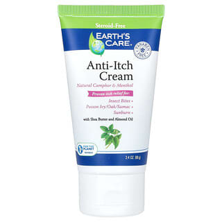 Earth's Care, Anti-Itch Cream, with Shea Butter and Almond Oil, 2.4 oz (68 g)