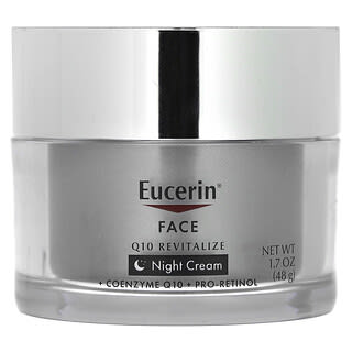 Eucerin, Face, Q10 리바이탈라이즈, 나이트 크림, 향료 무함유, 48g(1.7fl oz)