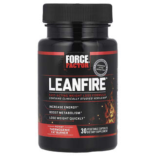 Force Factor, LeanFire®，30 粒素食膠囊