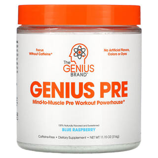 The Genius Brand, Genius Pre, Blue Raspberry, 11.15 oz (316 g)