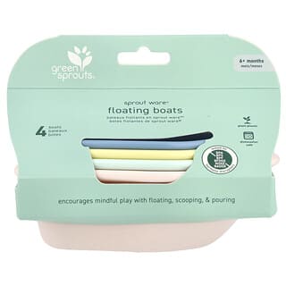 جرين سبراوتس‏, Sprout Ware® Floating Boats, 6+ Months, Multicolor, 4 Boats