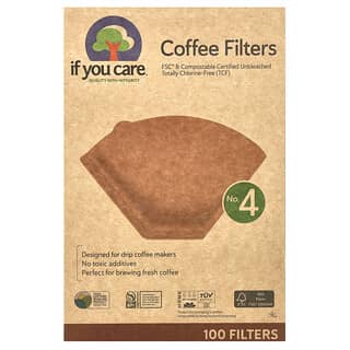 If You Care, Filtros de Café, Tamanho Nº 4, 100 Filtros