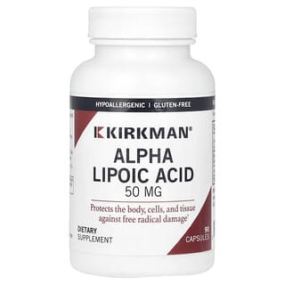 Kirkman Labs, Алфа липоева киселина, 50 mg, 90 капсули