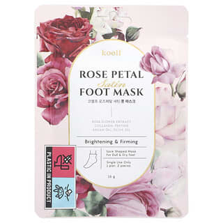 Koelf, Rose Petal Satin Foot Mask, 1 Pair, 16 g