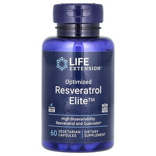 Life Extension, Resveratrol Otimizado, 60 Cápsulas Vegetarianas