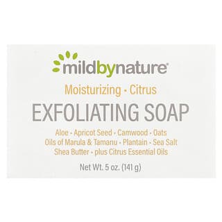 Mild By Nature, Barra de jabón exfoliante, Cítricos, 141 g (5 oz)