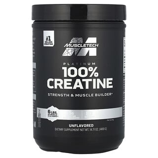 MuscleTech, 플래티넘 100% 크레아틴, 무맛, 400g(14.11oz)