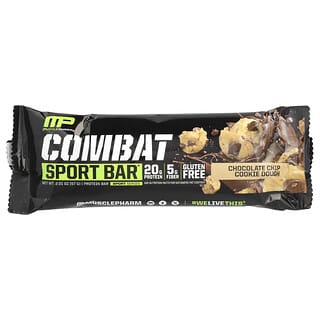 MusclePharm, Combat Sport Bar™, Pâte à cookies aux pépites de chocolat, 57 g