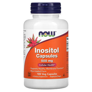 NOW Foods, Inositol Capsules, 500 mg, 100 Veg Capsules