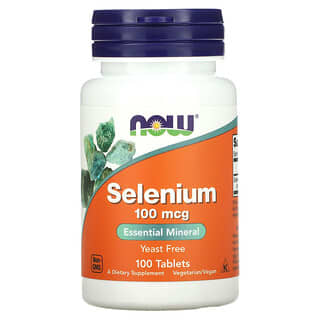 NOW Foods, Selenio, 100 mcg, 100 comprimidos