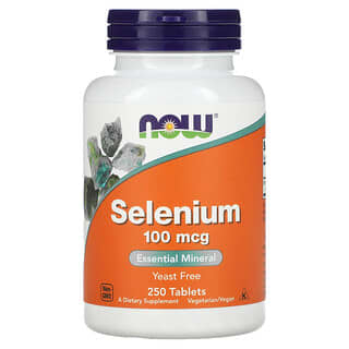 NOW Foods, Selenio, 100 mcg, 250 comprimidos