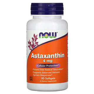 NOW Foods, Astaxanthin, 4 mg, 90 Softgels