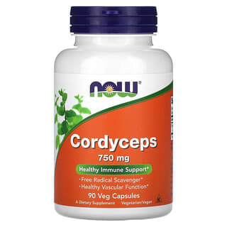 NOW Foods, Cordyceps, 750mg, 90 Veg Capsules