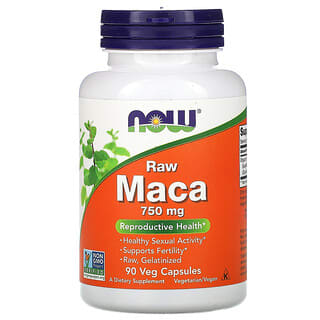 NOW Foods, Maca, Raw, 750 mg, 90 Veg Capsules