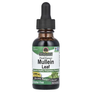 Nature's Answer, Mullein Leaf, Fluid Extract, Alcohol-Free , 2,000 mg, 1 fl oz (30 ml)