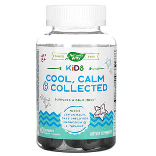 Nature's Way, Kids, Cool, Calm & Collected, Ages 8 +, Grape , 40 Gummies