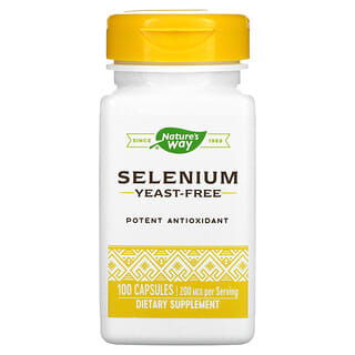 Nature's Way, Selenio, 200 mcg, 100 cápsulas