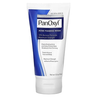 PanOxyl, Espuma para Acne, Peróxido de Benzoíla, Força Máxima de 10%, 156 g (5,5 oz)