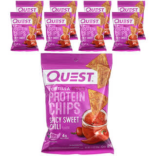 Quest Nutrition, Tortilla-Protein-Chips, würzige süße Chili, 8 Beutel, je 32 g (1,1 oz.)