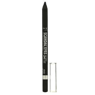 Rimmel London, Scandal'Eyes, Waterproof Gel Pencil, 001 Black, 0.04 oz (1.3 g)